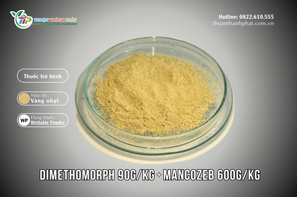 Thuốc trừ bệnh DIMETHOMORPH 90G/KG + MANCOZEB 600G/KG